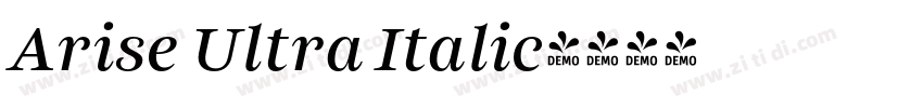 Arise Ultra Italic字体转换